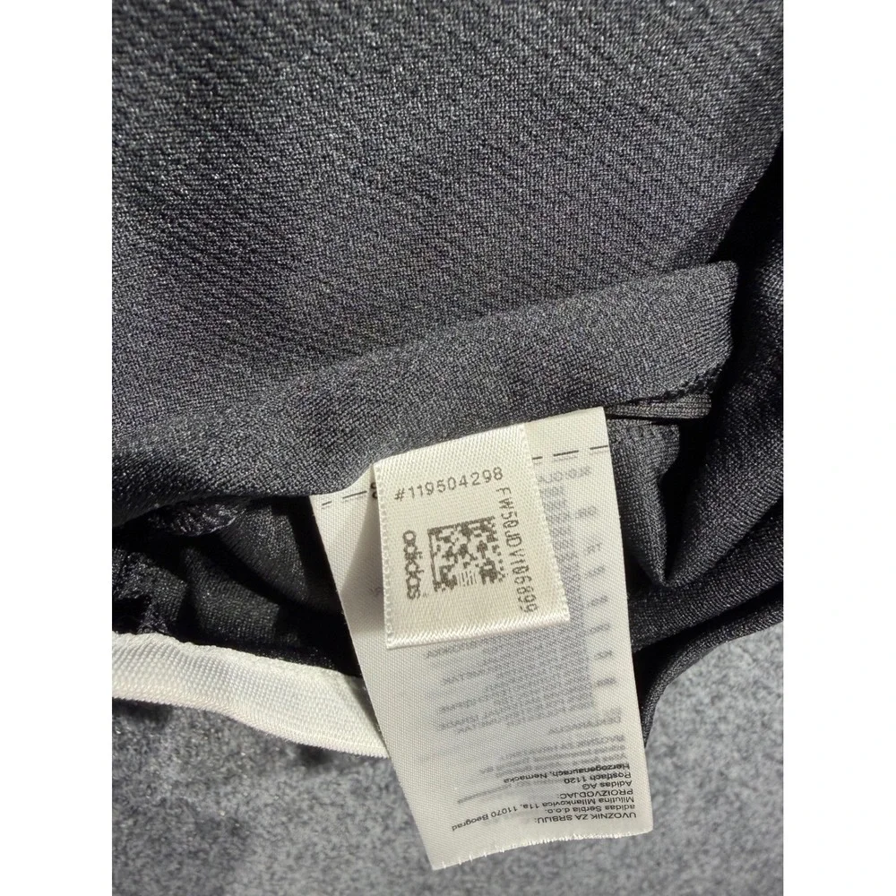 Adidas Mens 2XL Black Quarter Zip Pullover Athletic Training Shirt CZ0749